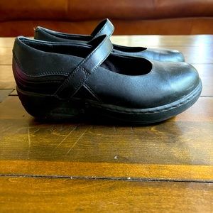 abeo black leather shoes